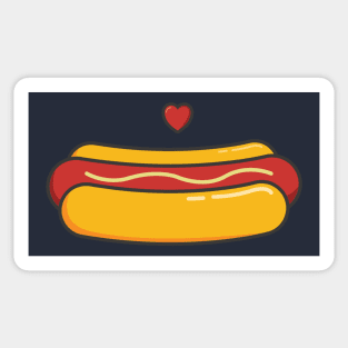 Cute and Kawaii Hotdog Foodie Sticker